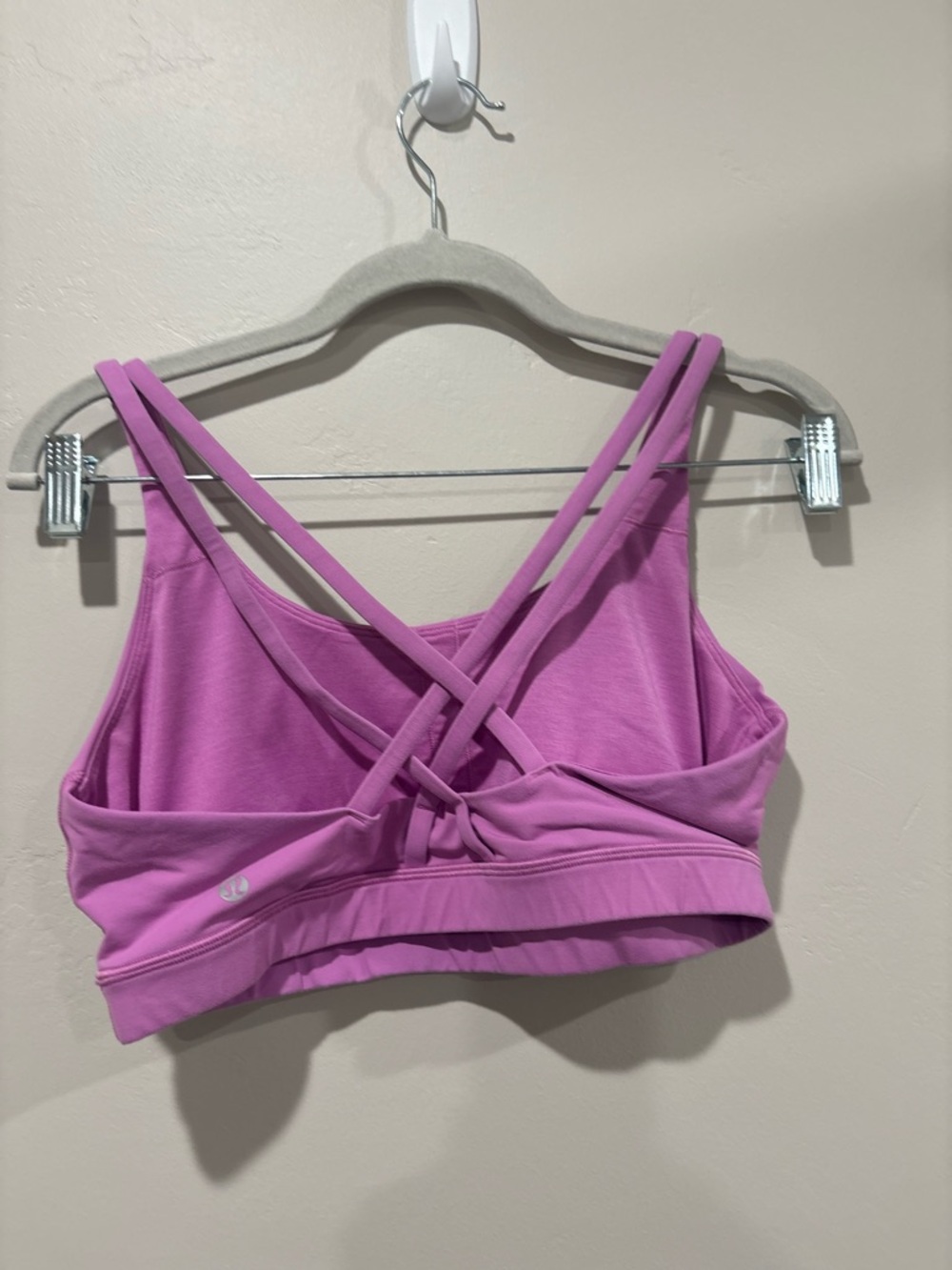 lululemon athletica Peloton Purple Strappy Sports Bra Size 12 - Picture 2 of 4